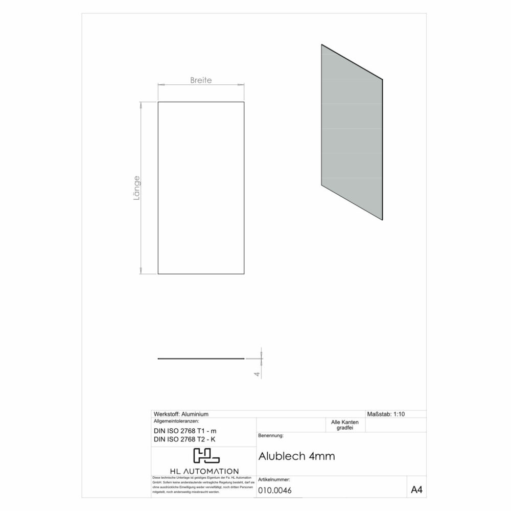 Alublech 4 mm – Bild 2