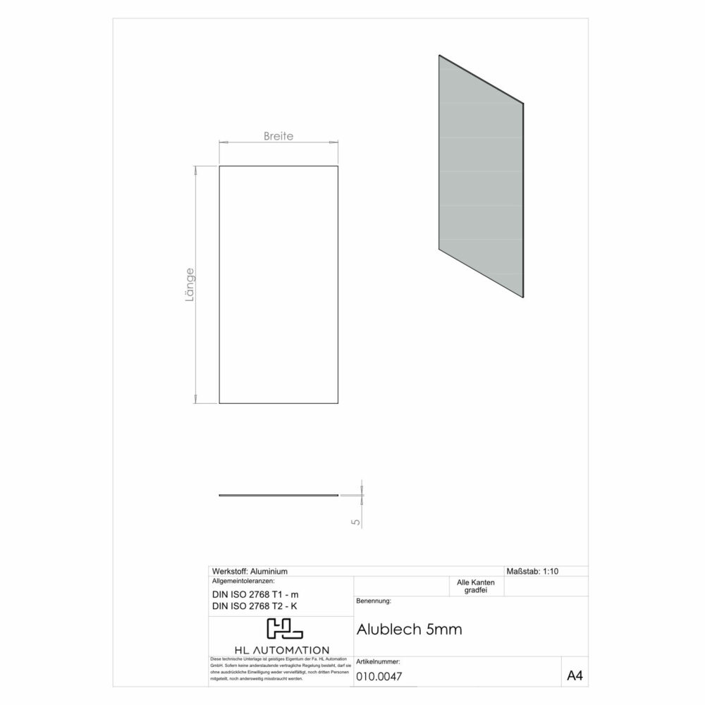 Alublech 5 mm – Bild 2