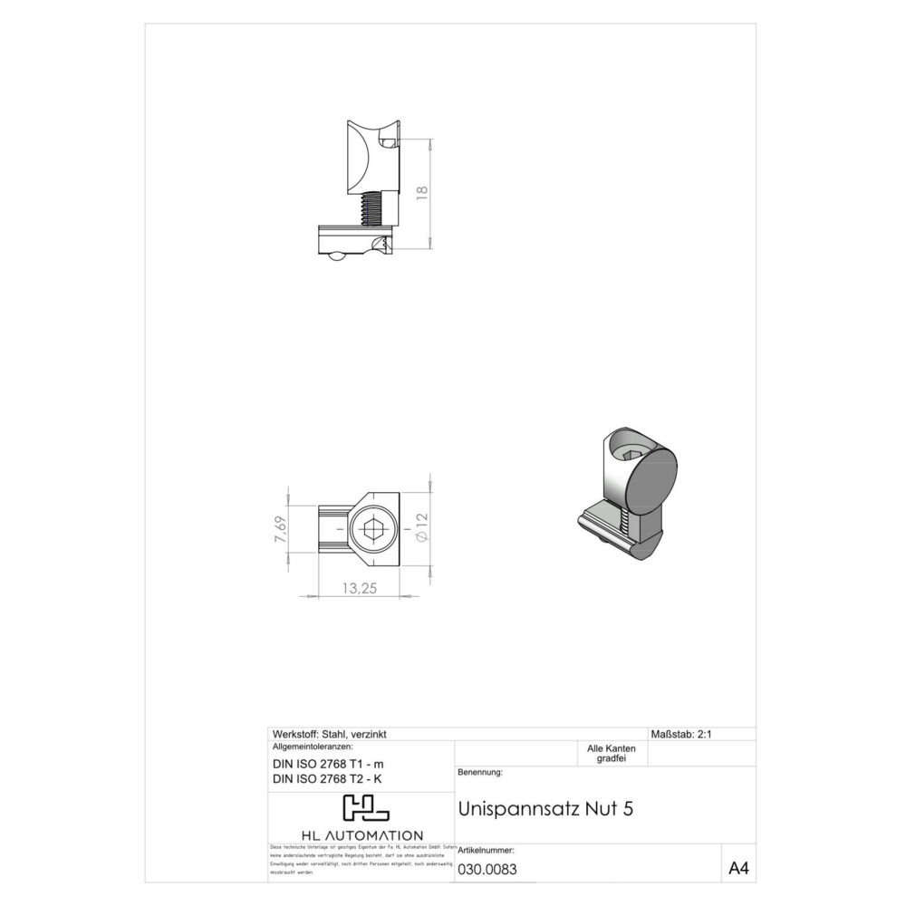 Unispann-Satz Nut 5 – Bild 2